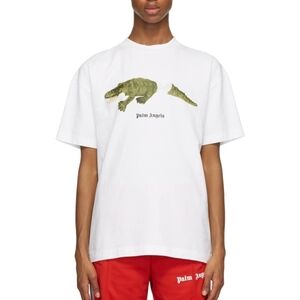 NWT Mens white crocodile tshirt